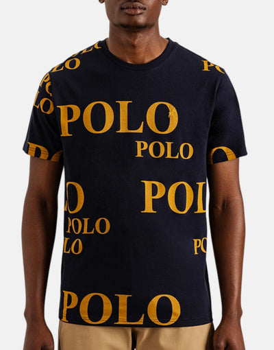 Polo Logo Printed Navy T-Shirt
