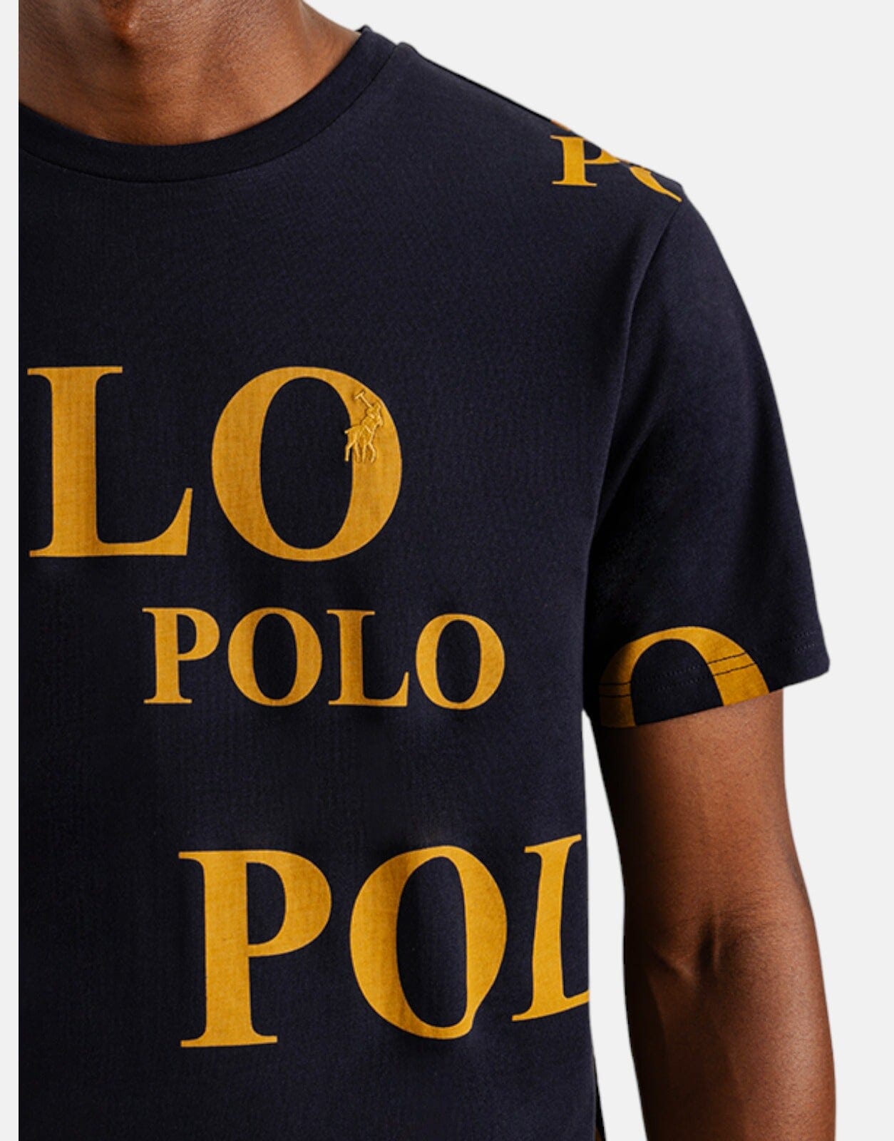 Polo Logo Printed Navy T-Shirt