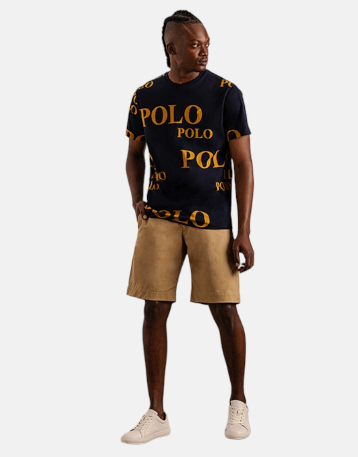 Polo Logo Printed Navy T-Shirt