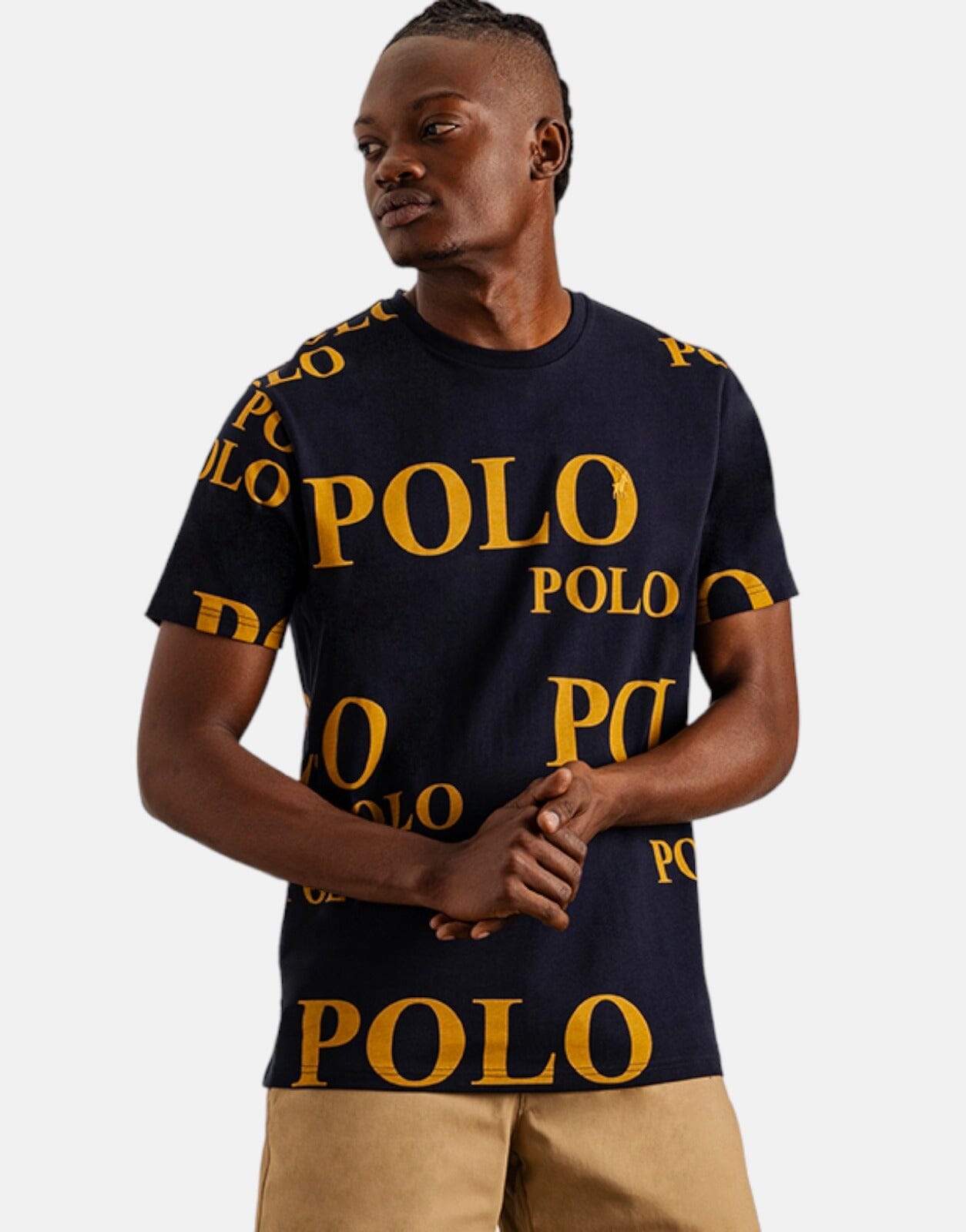 Polo Logo Printed Navy T-Shirt