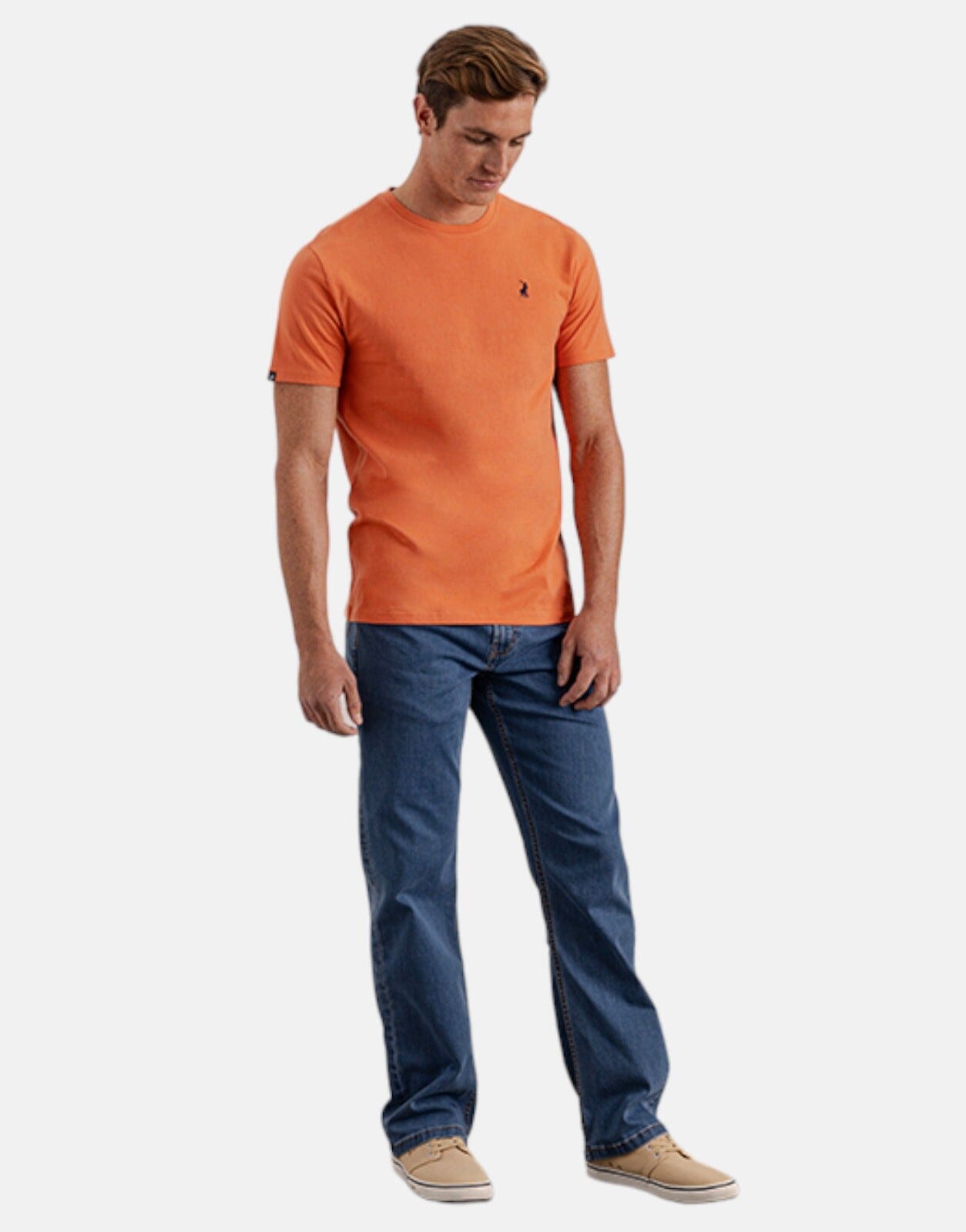 Polo Crew Neck Brick T-Shirt