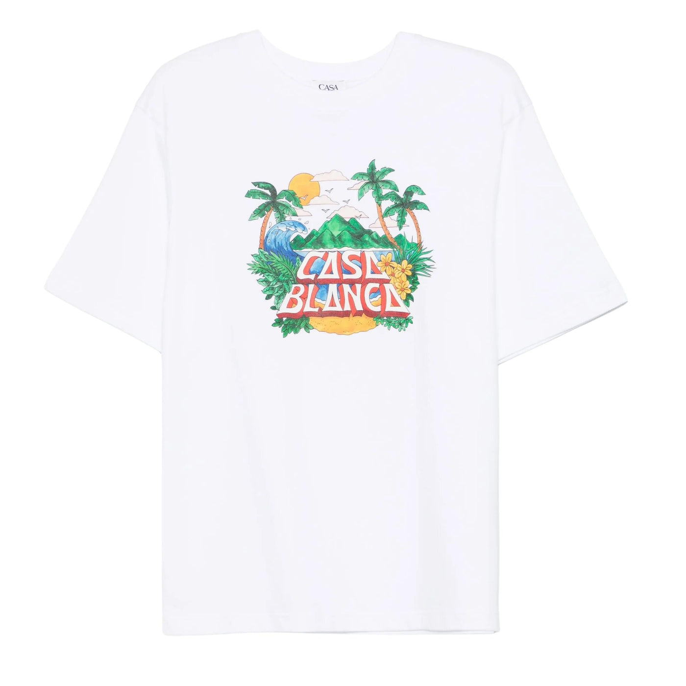 Casablanca T-Shirt Casa Beach Wave White