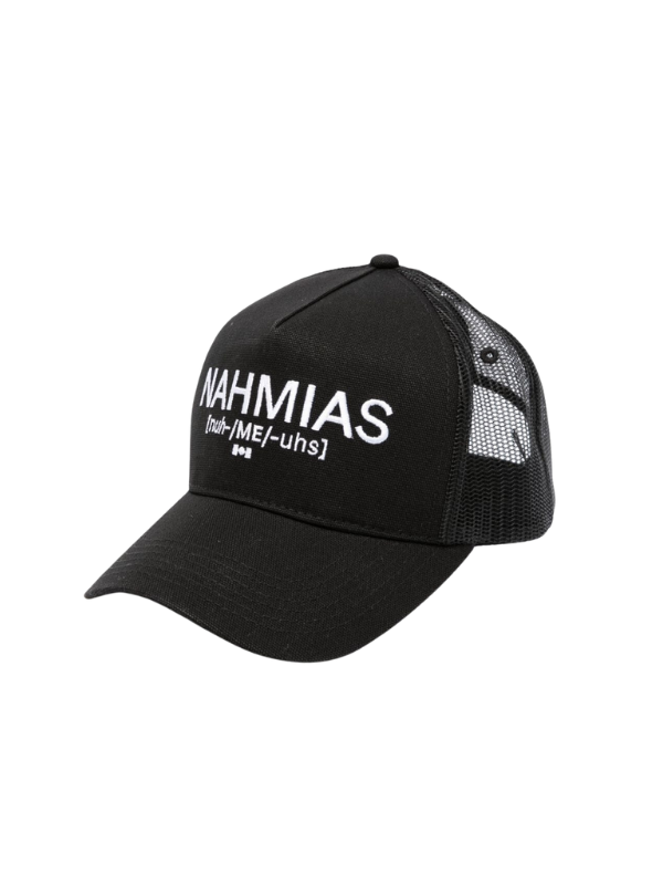 Nahmias Cap Trucker Pronunciation Black