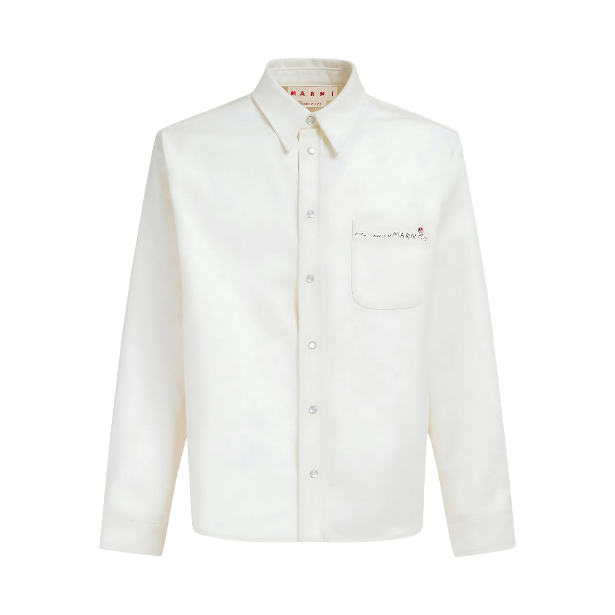 Marni Shirt Pocket Logo White
