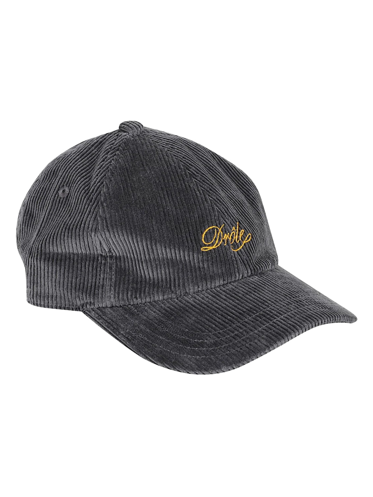 Drole De Monsieur Cap Courdroy Logo Grey