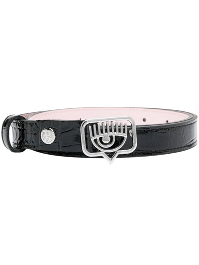 Chiara Ferragni Belt Eyelike Logo Black