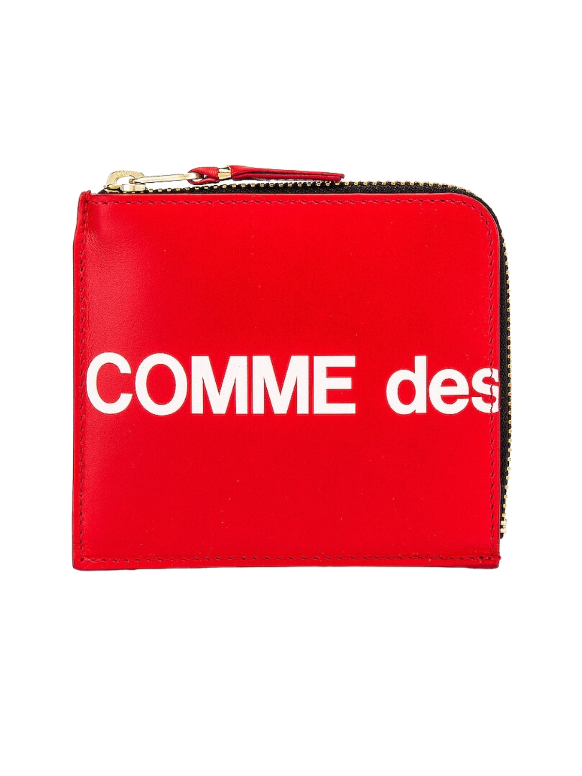 Comme Des Garcons Wallet 2-Zip Logo Red