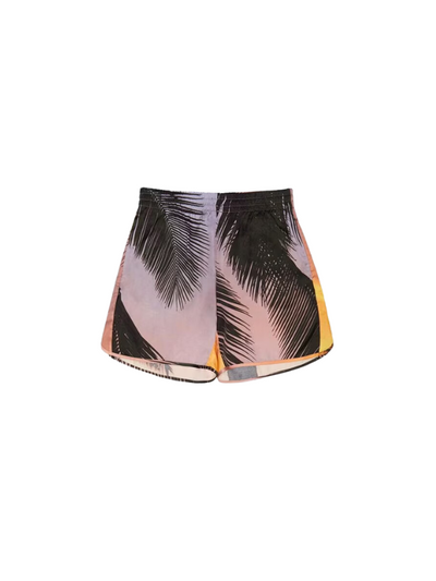 Blue Sky Inn Shorts Sunset Palms Allover Print