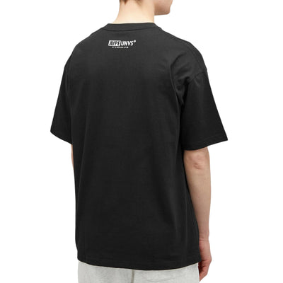 Aape T-Shirt Union Moonface Logo Black