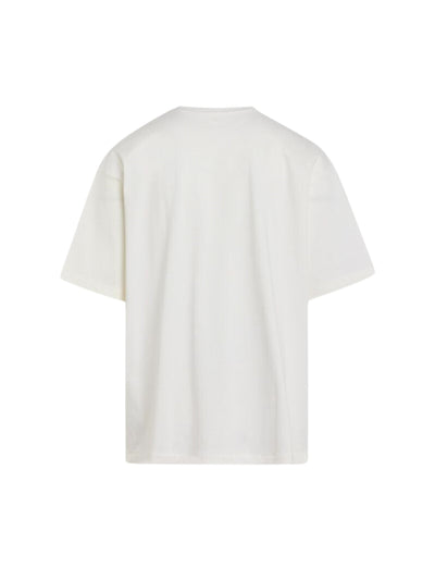 Jil Sander T-Shirt Liquid Print White-Blue