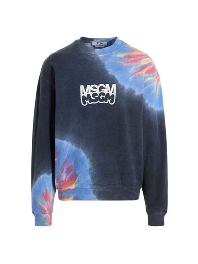 Msgm Sweater Double Logo Blue-Red-Yellow