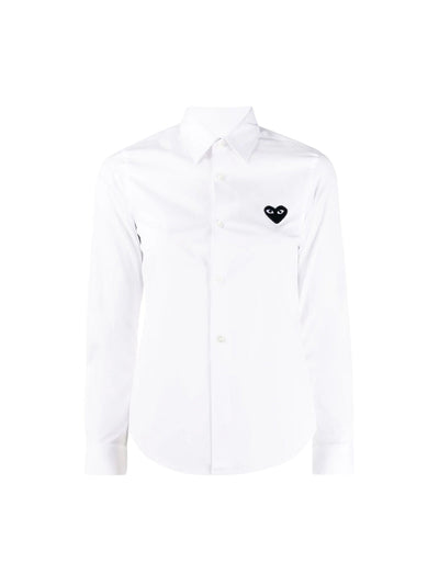 Comme Des Garcons Shirt Heart White