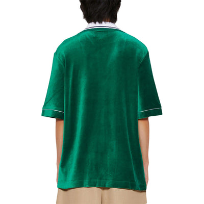 Casablanca Shirt Velour Evergreen
