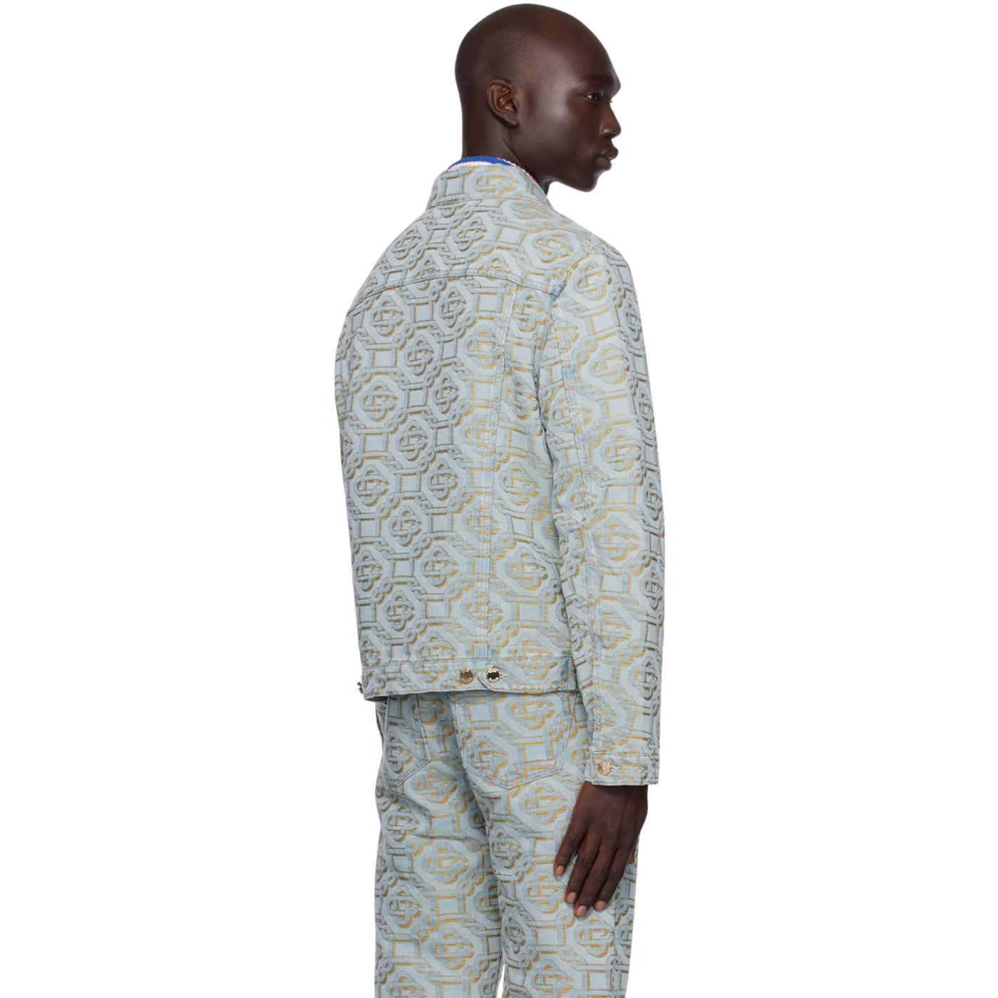 Casablanca Jacket Monogram Jacquard Denim