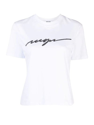 Msgm T-Shirt Ladies Logo White
