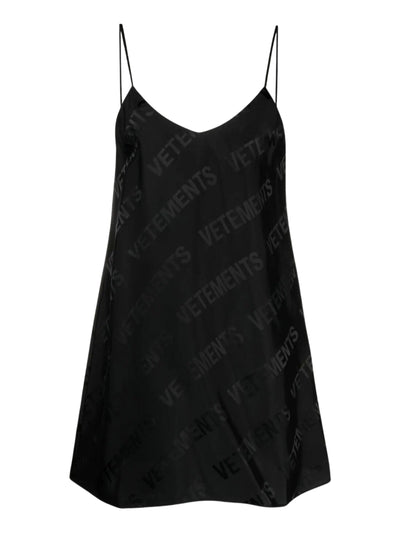 Vetements Dress Monogram Black