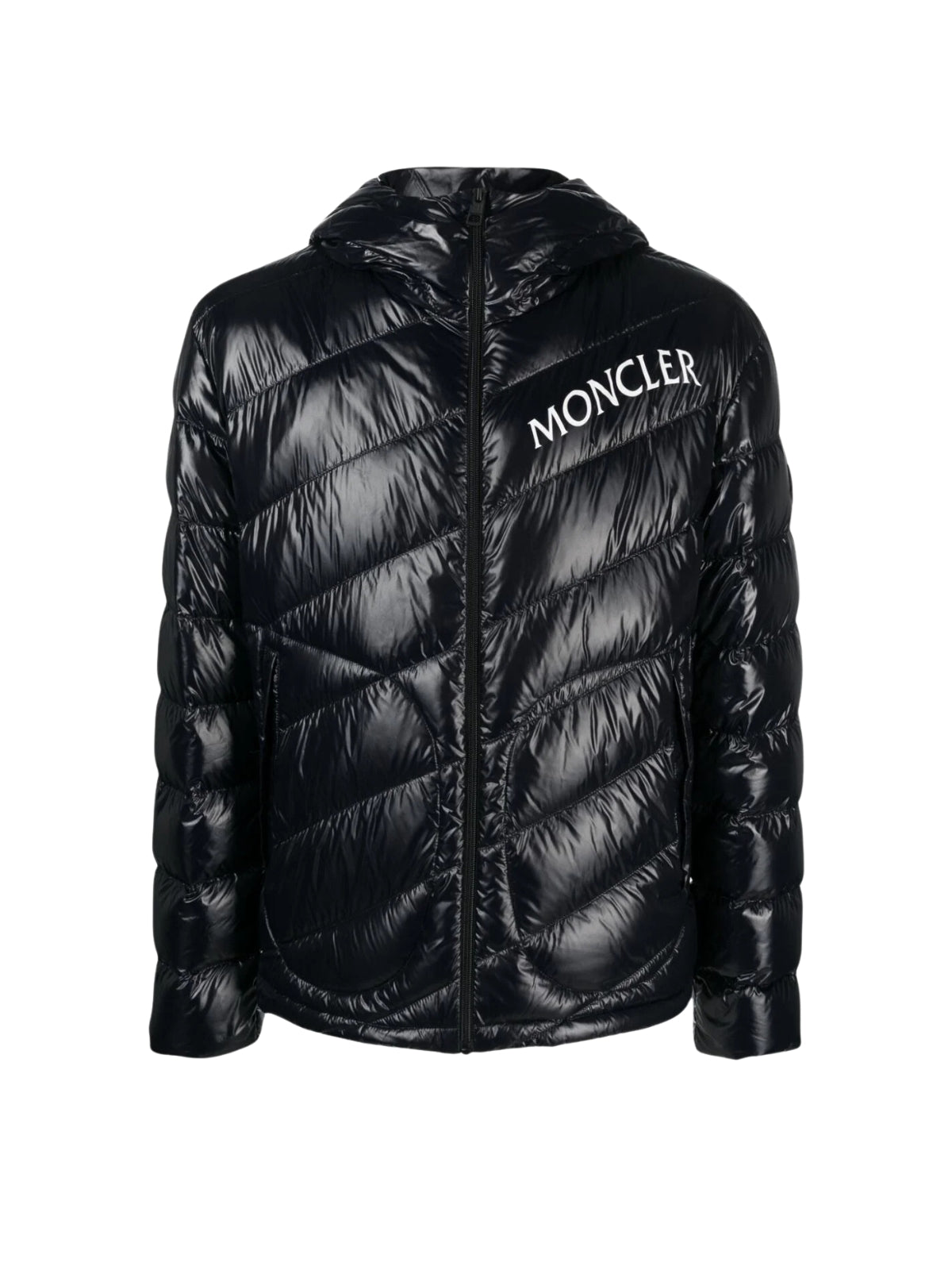 Moncler Jacket Shama Hooded Logo Black