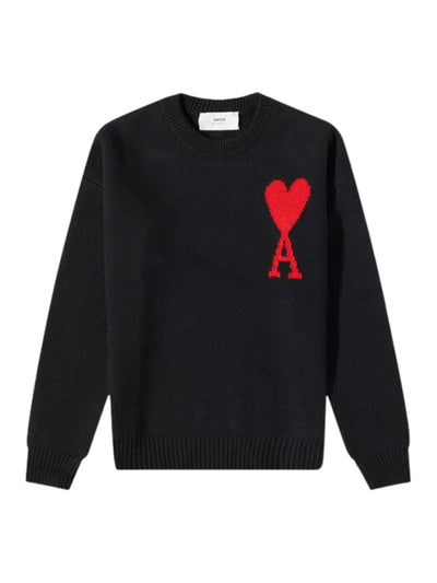 Ami Sweater Big Logo Red-Black