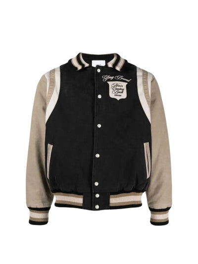 Rhude Jacket Varsity Washed Canvas Black-Grey