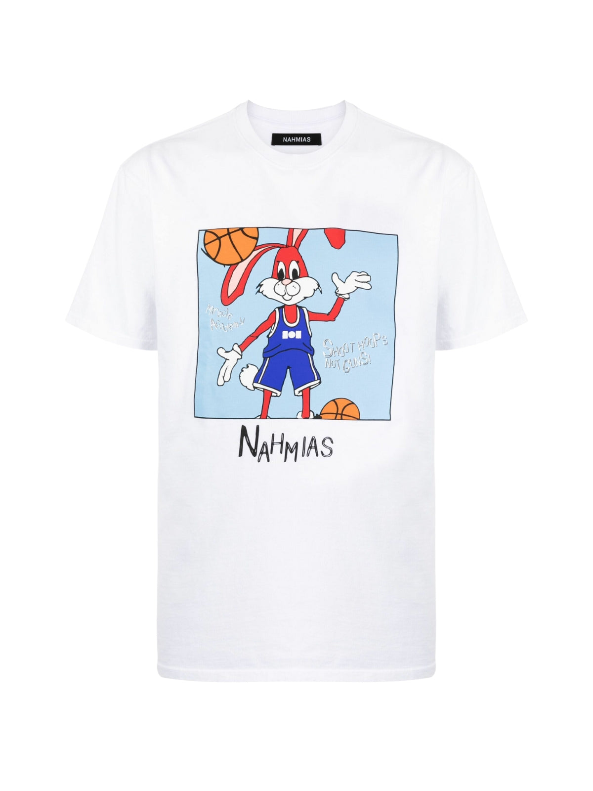 Nahmias T-Shirt Shoot Hoops White