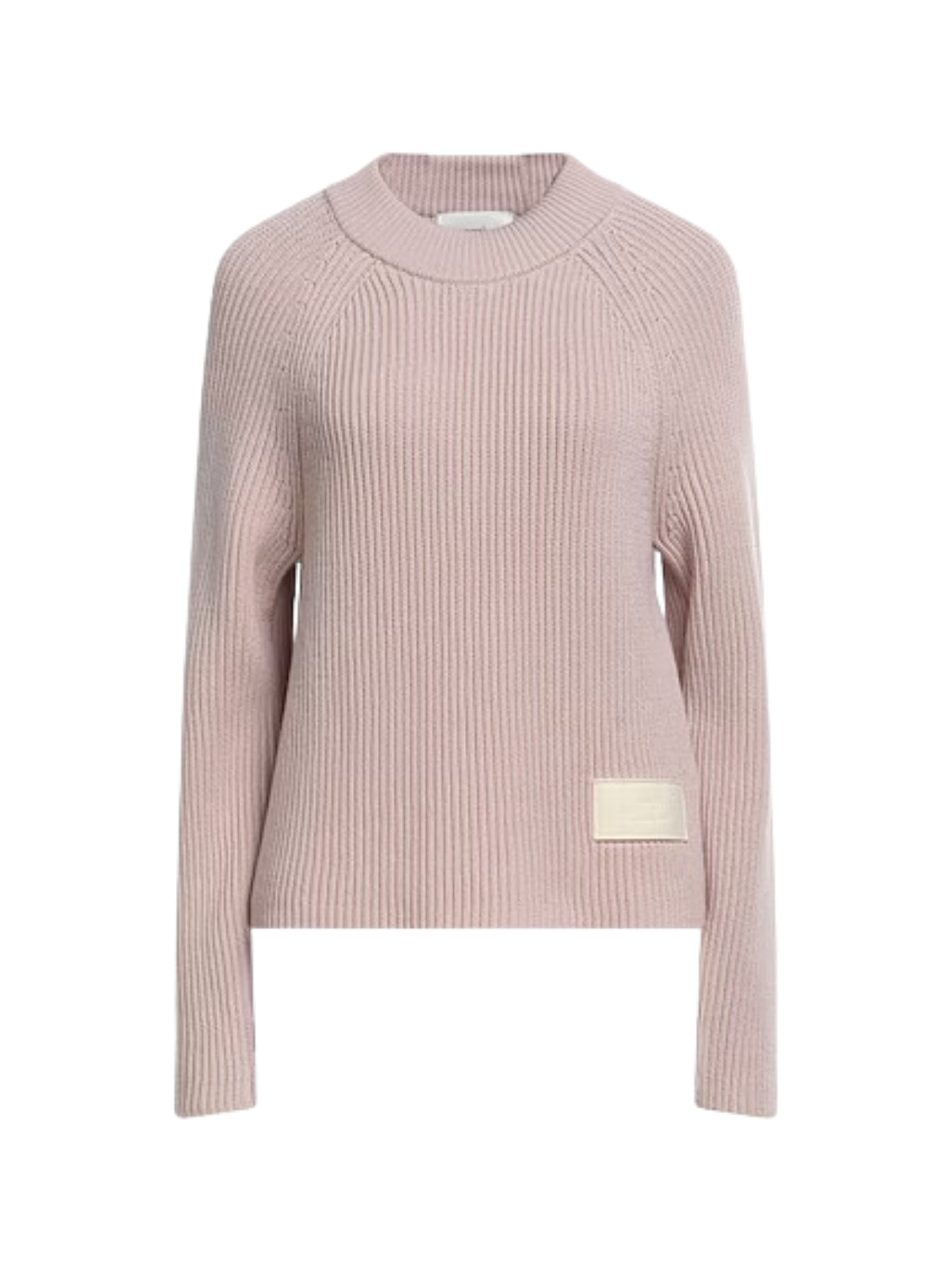 Ami Sweater Bottom Logo Off-White