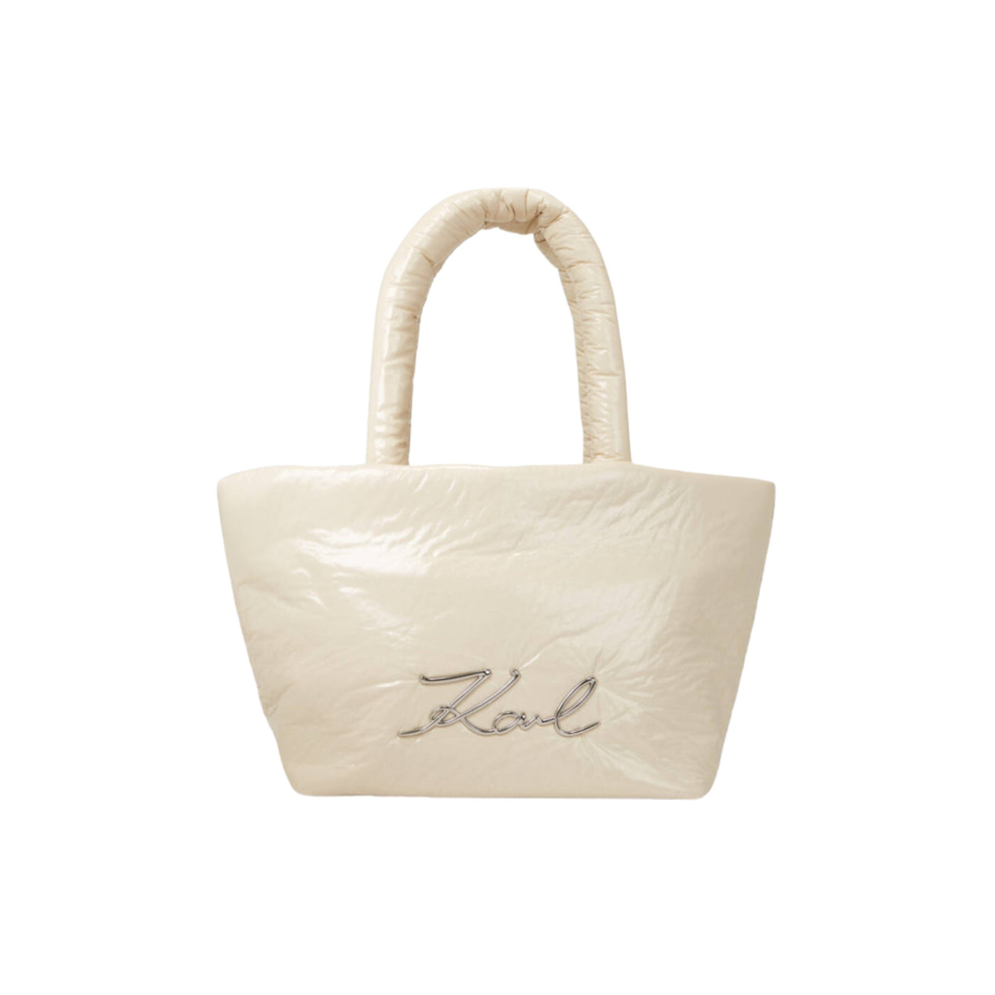 Karl Lagerfeld Bag Tote Signature Logo Cream