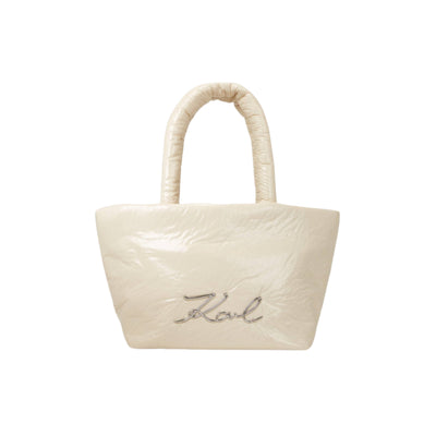 Karl Lagerfeld Bag Tote Signature Logo Cream
