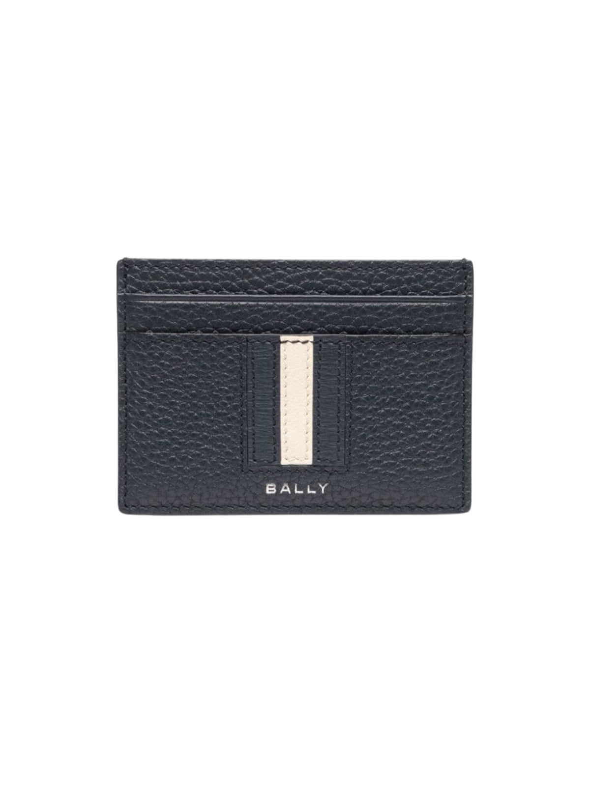 Bally Card-Holder Stripe White-Black