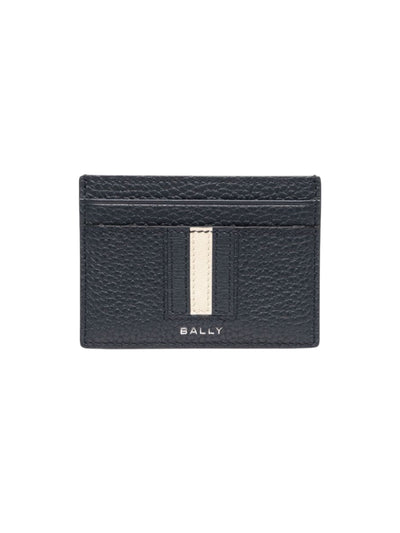 Bally Card-Holder Stripe White-Black
