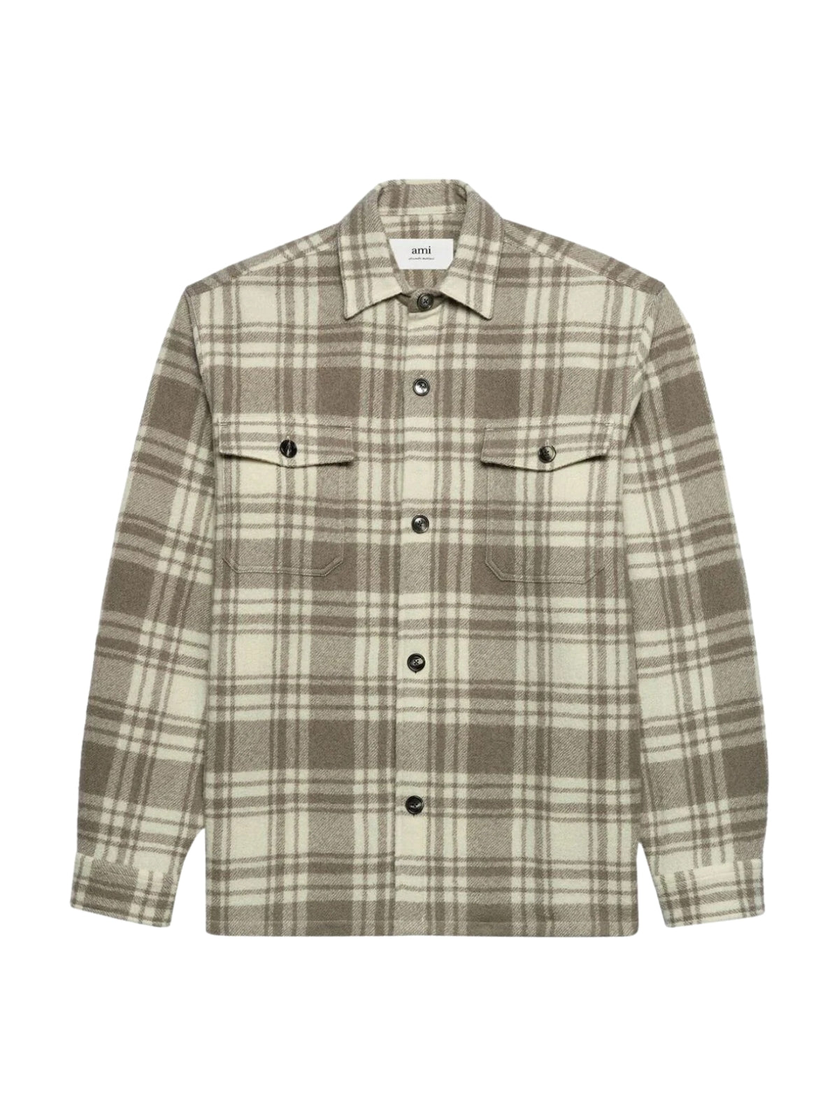 Ami Shirt Checkered Grey-White