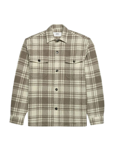 Ami Shirt Checkered Grey-White