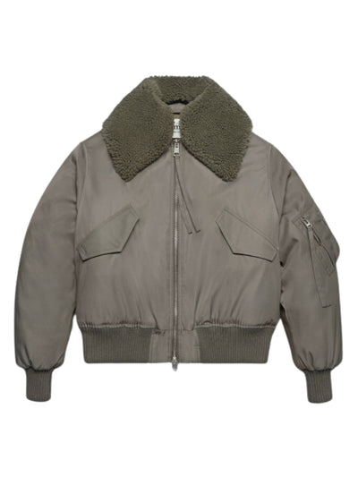 Ami Jacket Taupe Bomber Grey