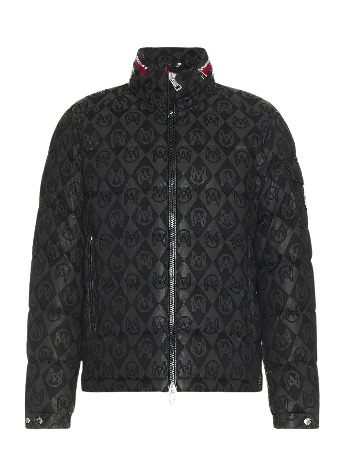 Moncler Jacket Bourne Allover Print Black