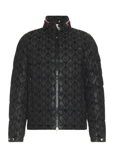 Moncler Jacket Bourne Allover Print Black