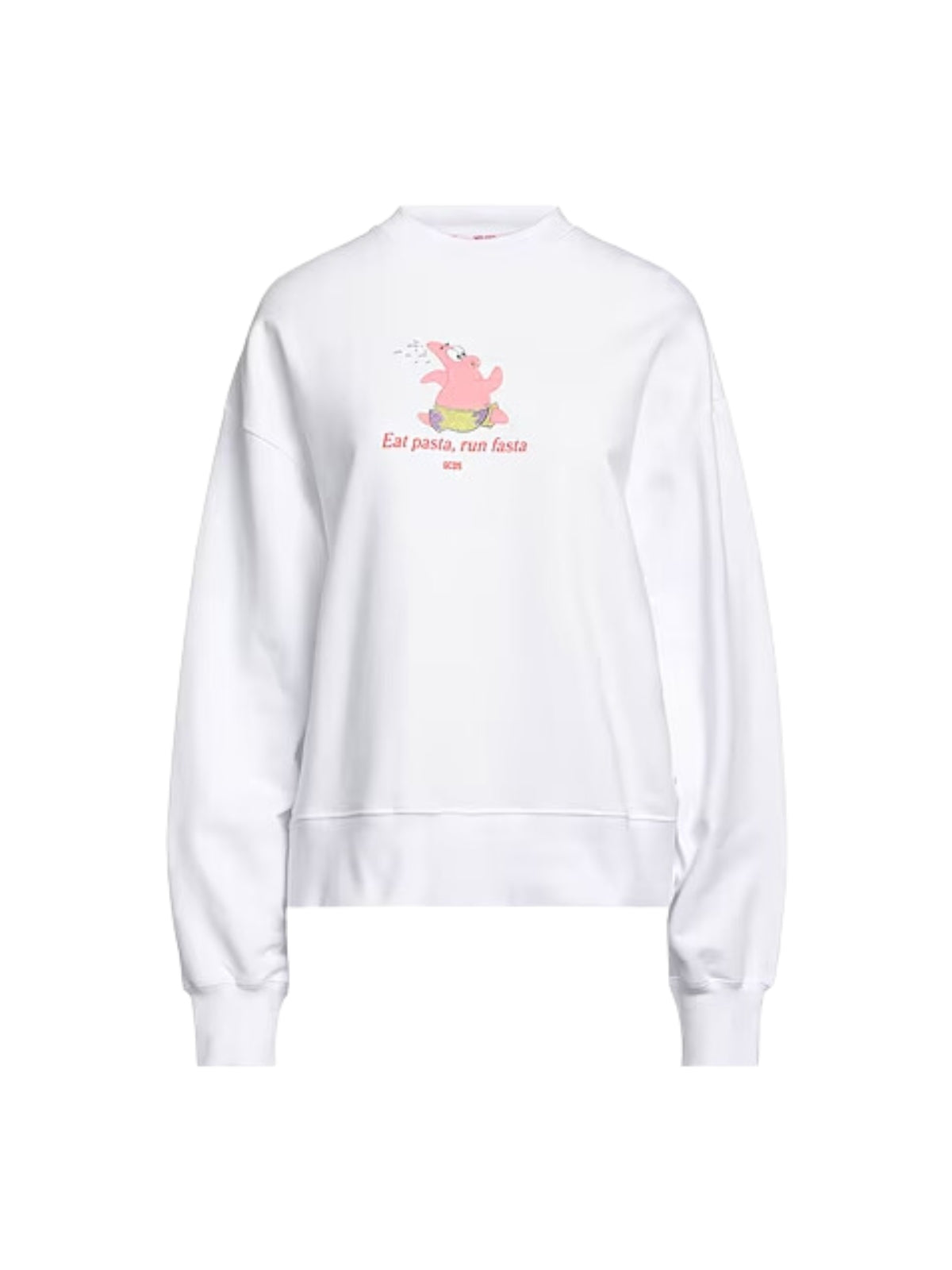 Gcds Sweater Eat Pasta Run Fasta White