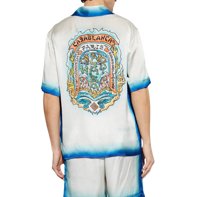 Casablanca Shirt Casa Way Skate White-Blue
