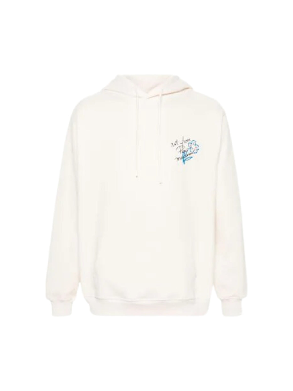 Drole De Monsieur Hoodie Slogan Cream