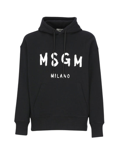 Msgm  Slim Milano Hoodie Black