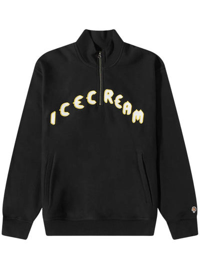 Icecream  Sweater Half Zip Black