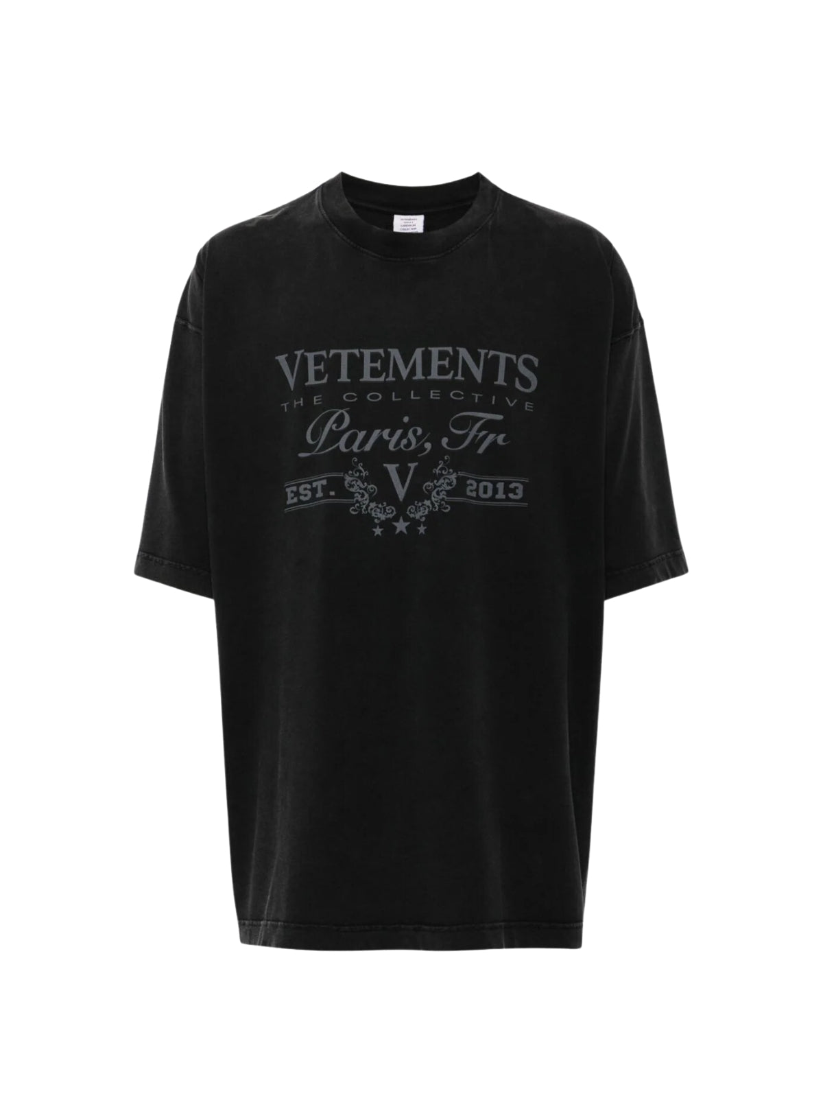 Vetements T-Shirt Paris Black