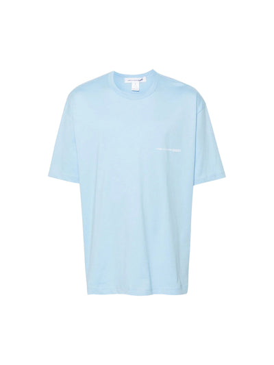 Comme Des Garcons T-Shirt Oversized Logo Powder Blue