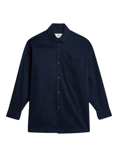 Ami Coat Top Pocket Nautic Blue
