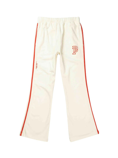 Purple Track Pants Fleece Flared Off-White