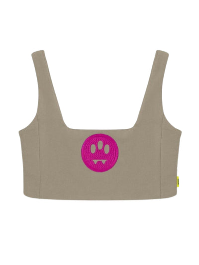 Barrow Top Crop Mid Logo Tan