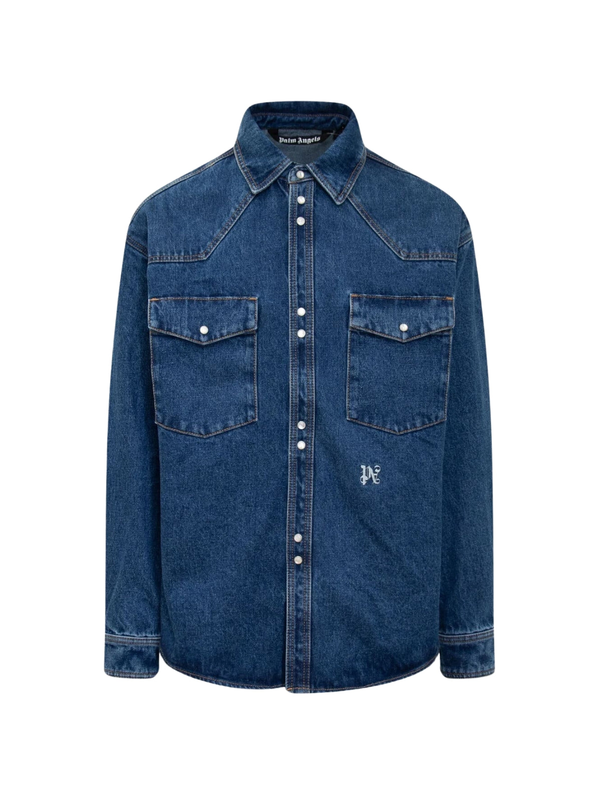 Palm Angels Shirt Denim Bluie