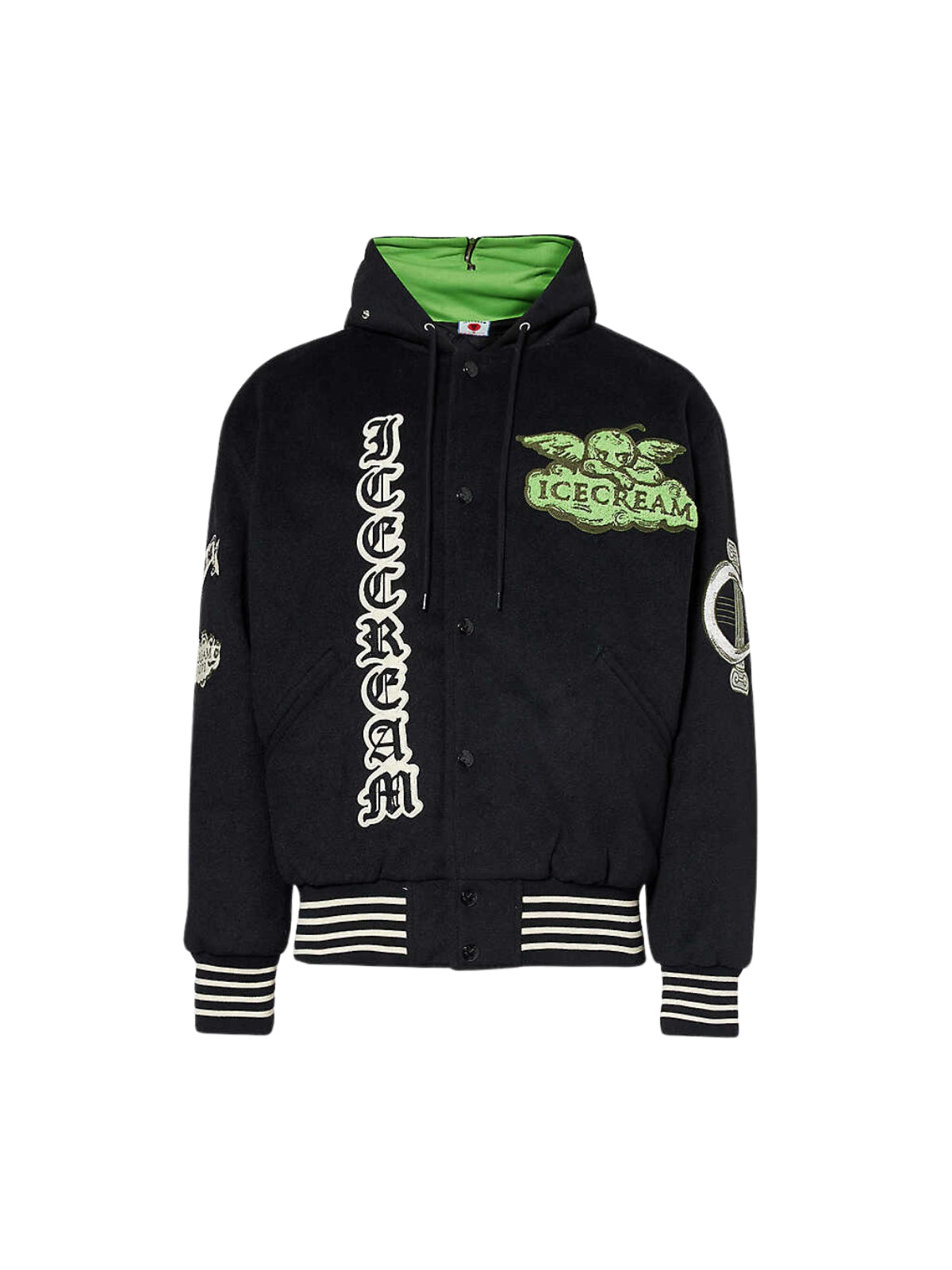 Ice-Cream Jacket Boxy Fit Logo Black