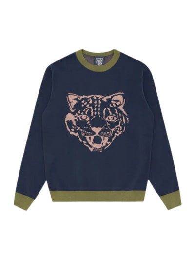 Billionaire Boys Club Sweater Leopard Navy