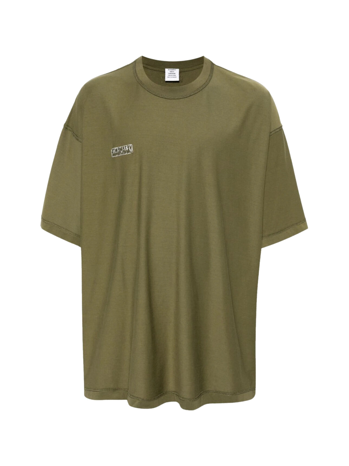Vetements T-Shirt Mini Logo Green