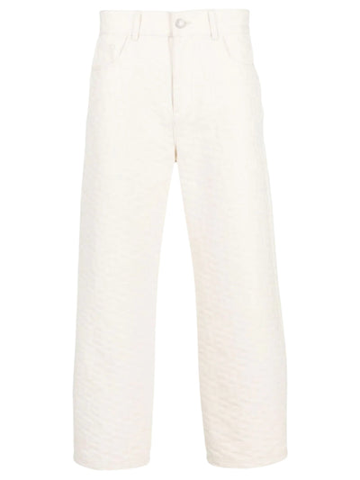 Gcds Pants Embossed Off-White