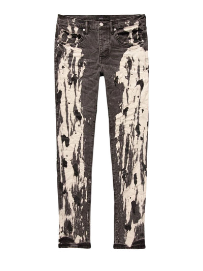 Purple Jeans Spill Bleach Paint Black